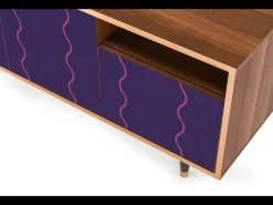 Mueble de TV - 125х56х41 cm - T7 - Grape Maccaroni, Nogueira^ Móvel De Tv