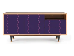 Mueble de TV - 125х56х41 cm - T7 - Grape Maccaroni, Nogueira^ Móvel De Tv