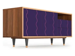 Mueble de TV - 125х56х41 cm - T7 - Grape Maccaroni, Nogueira^ Móvel De Tv