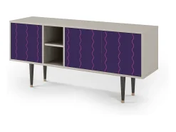 Móvel De Tv| Mueble de TV - 150х69х41 cm - T5 - Grape Maccaroni, Areia Bege