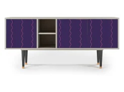 Móvel De Tv| Mueble de TV - 150х69х41 cm - T5 - Grape Maccaroni, Areia Bege