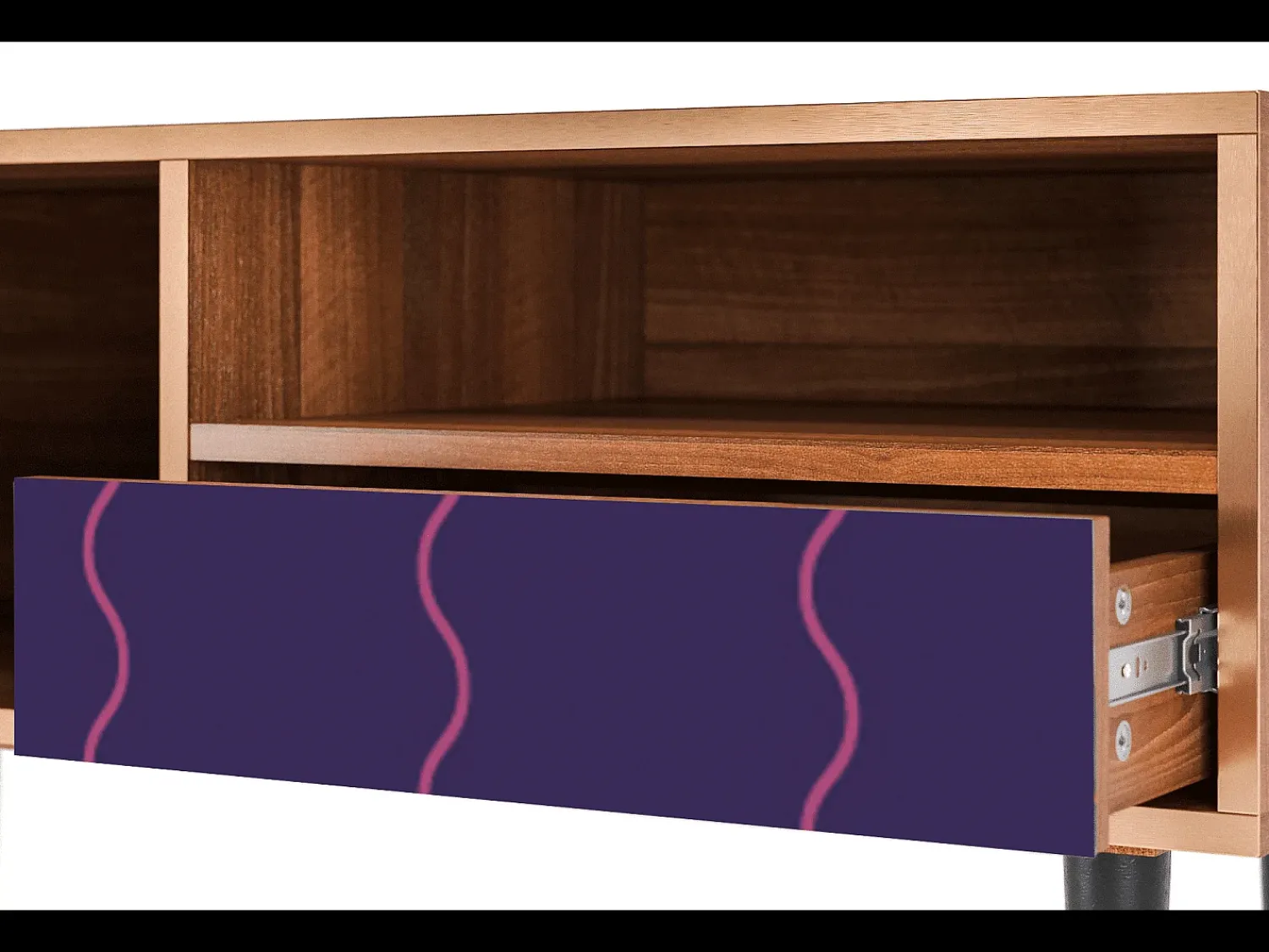 Mueble de TV - 115х59х48 cm - T3 - Grape Maccaroni, Nogueira^ Móvel De Tv