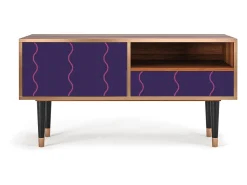Mueble de TV - 115х59х48 cm - T3 - Grape Maccaroni, Nogueira^ Móvel De Tv
