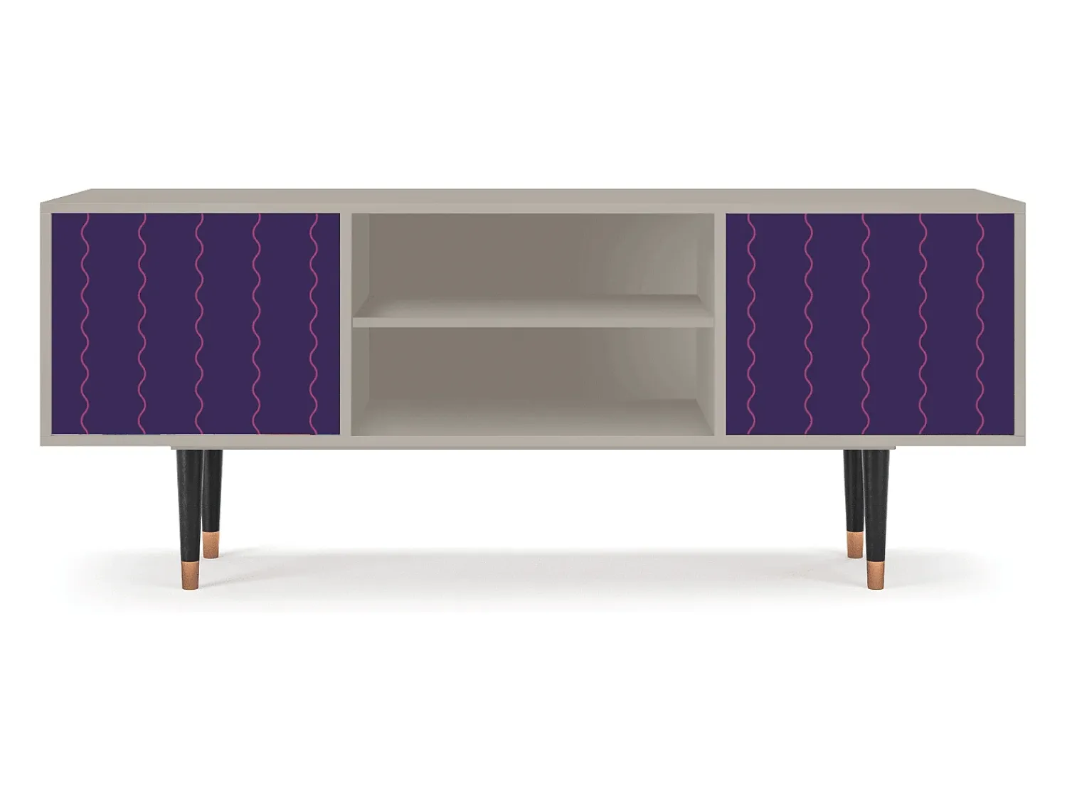 Mueble de TV - 170х69х48 cm - T2 - Grape Maccaroni, Areia^ Móvel De Tv