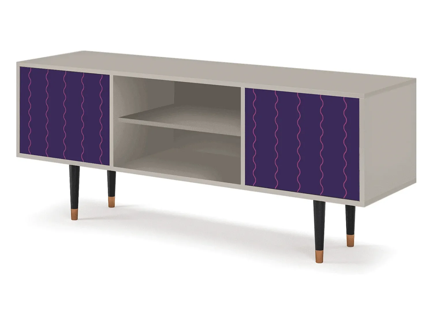Mueble de TV - 170х69х48 cm - T2 - Grape Maccaroni, Areia^ Móvel De Tv