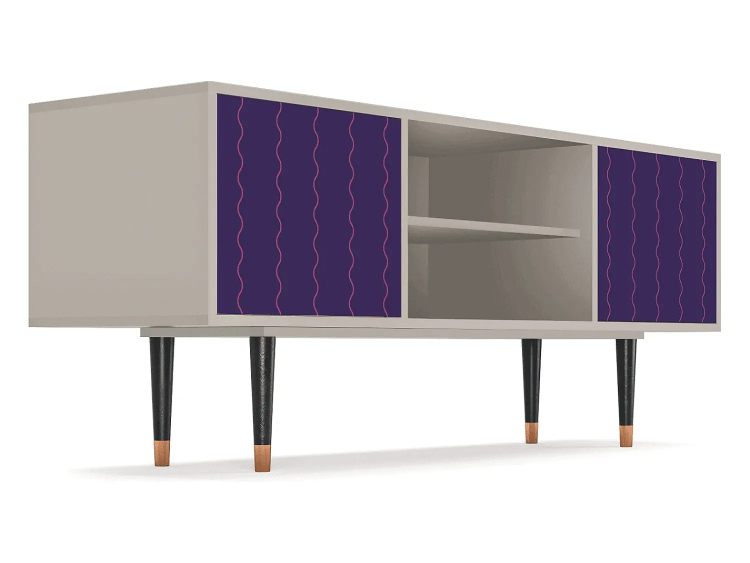 Mueble de TV - 170х69х48 cm - T2 - Grape Maccaroni, Areia^ Móvel De Tv