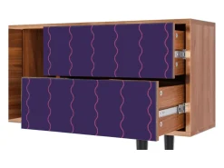 Mueble de TV - 170х69х48 cm - T1 - Grape Maccaroni, Nogueira^ Móvel De Tv