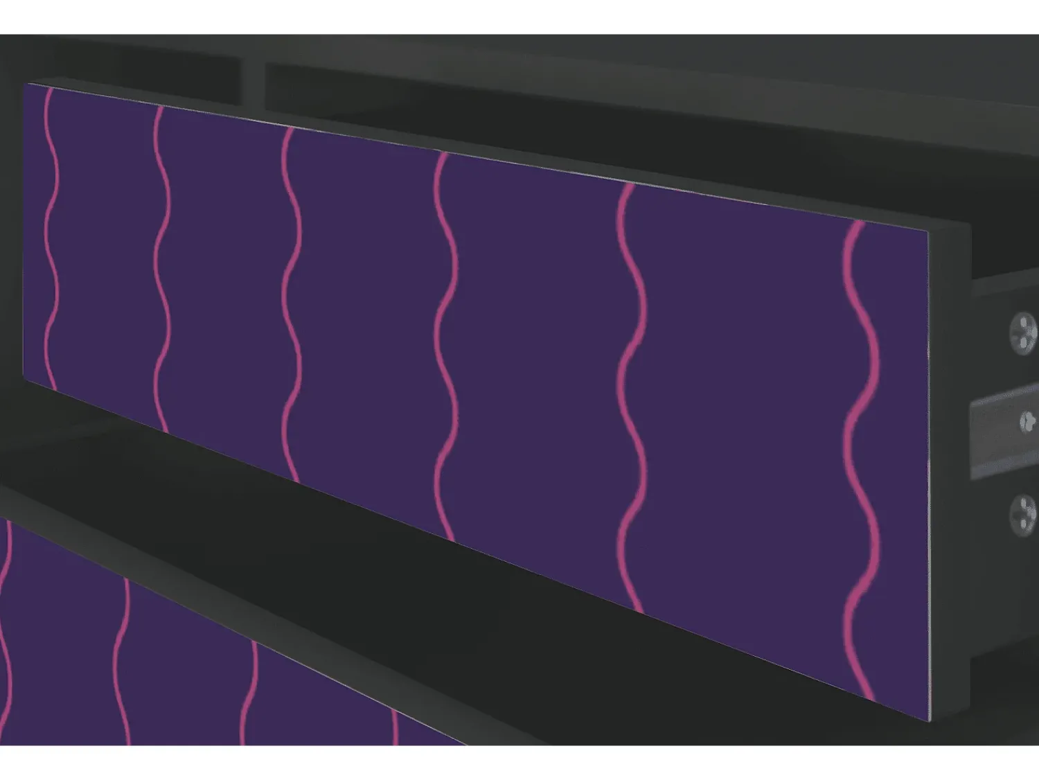 Móvel De Tv| Mueble de TV - 170х59х48 cm - T4 - Grape Maccaroni, Antracite Cinza antracite