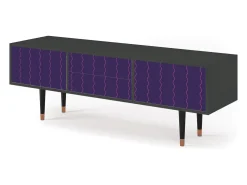 Móvel De Tv| Mueble de TV - 170х59х48 cm - T4 - Grape Maccaroni, Antracite Cinza antracite