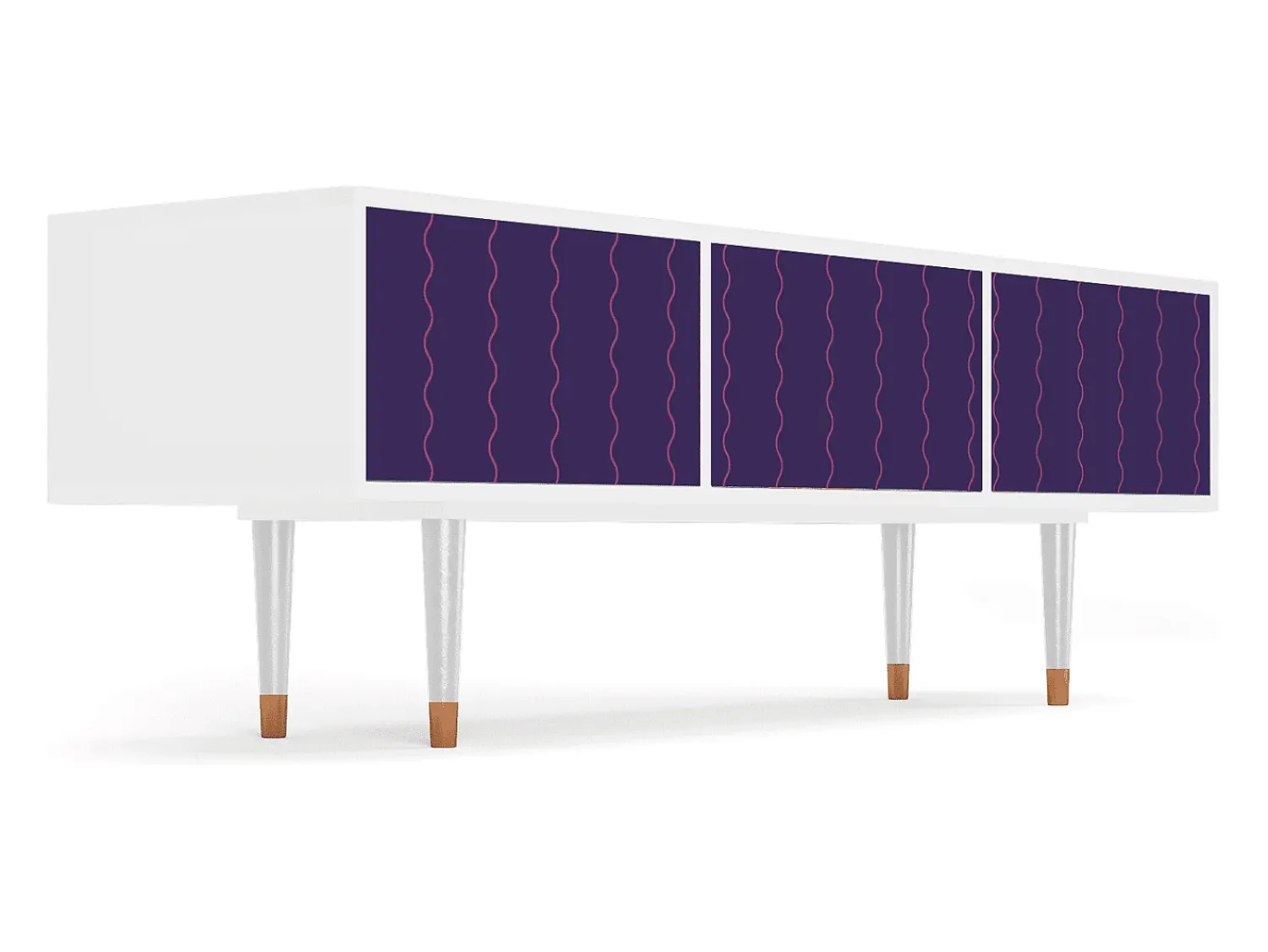 Mueble de TV - 170х59х48 cm - T4 - Grape Maccaroni, Branco^ Móvel De Tv