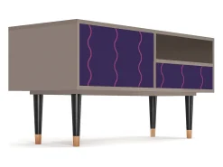 Móvel De Tv* Mueble de TV - 115х59х48 cm - T3 - Grape Maccaroni, Latte Bege