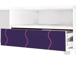Outlet Mueble de TV - 115х59х48 cm - T3 - Grape Maccaroni, Branco Bege