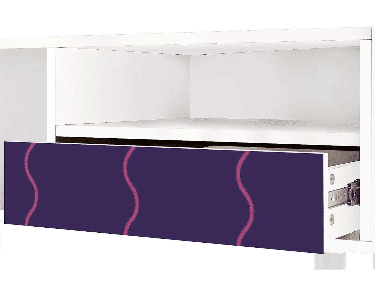 Outlet Mueble de TV - 115х59х48 cm - T3 - Grape Maccaroni, Branco Bege