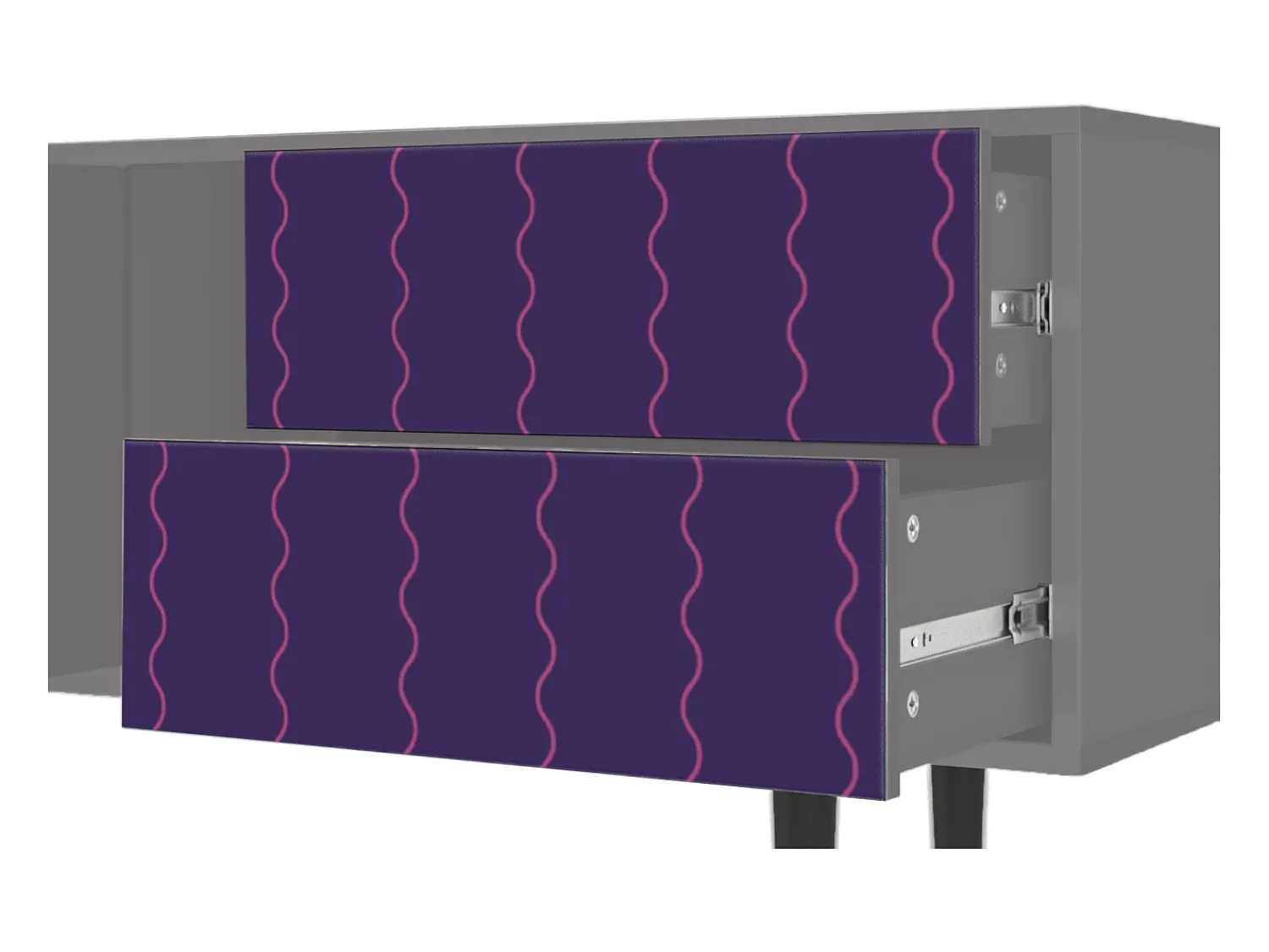 Online Mueble de TV - 170х69х48 cm - T1 - Grape Maccaroni, Cinza Cinzento