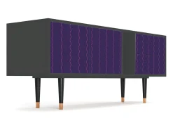 Mueble de TV - 170х69х48 cm - T1 - Grape Maccaroni, Antracite^ Móvel De Tv