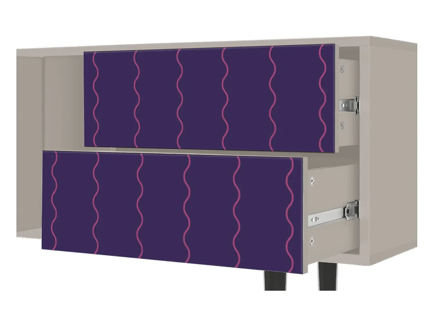 Móvel De Tv| Mueble de TV - 170х69х48 cm - T1 - Grape Maccaroni, Areia Bege