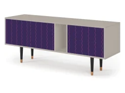 Móvel De Tv| Mueble de TV - 170х69х48 cm - T1 - Grape Maccaroni, Areia Bege