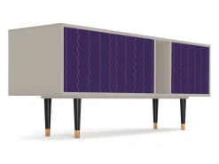 Móvel De Tv| Mueble de TV - 170х69х48 cm - T1 - Grape Maccaroni, Areia Bege