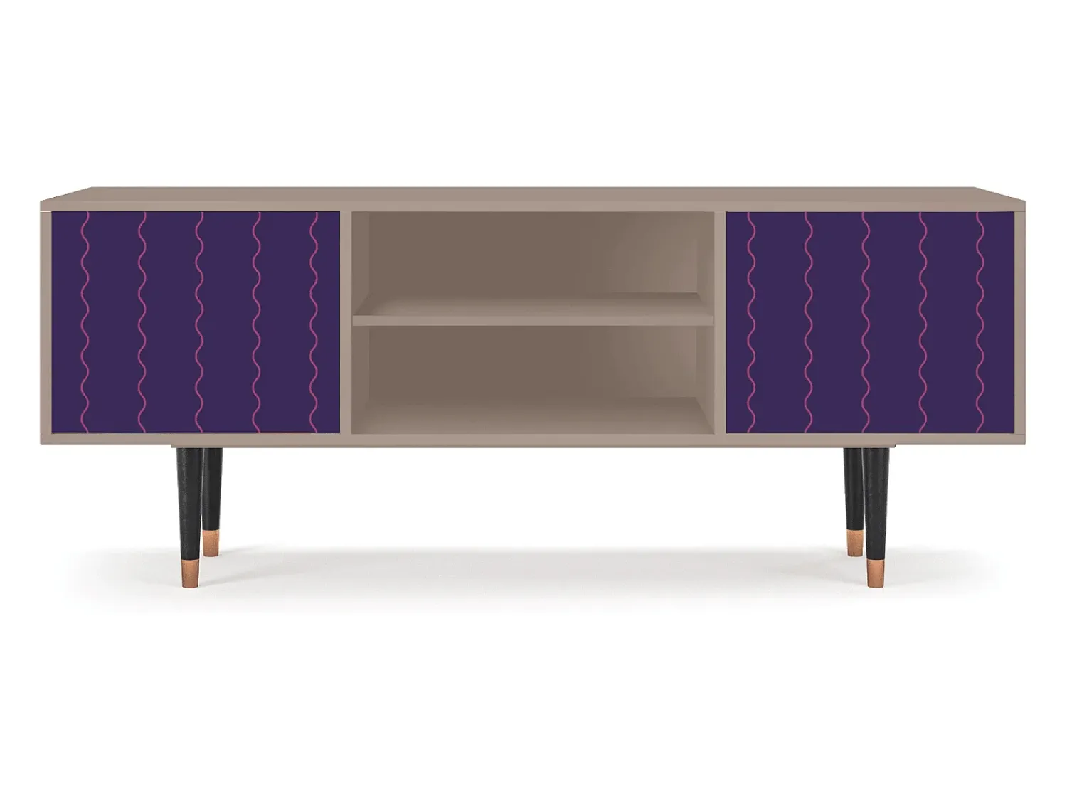 Online Mueble de TV - 170х69х48 cm - T2 - Grape Maccaroni, Latte Bege