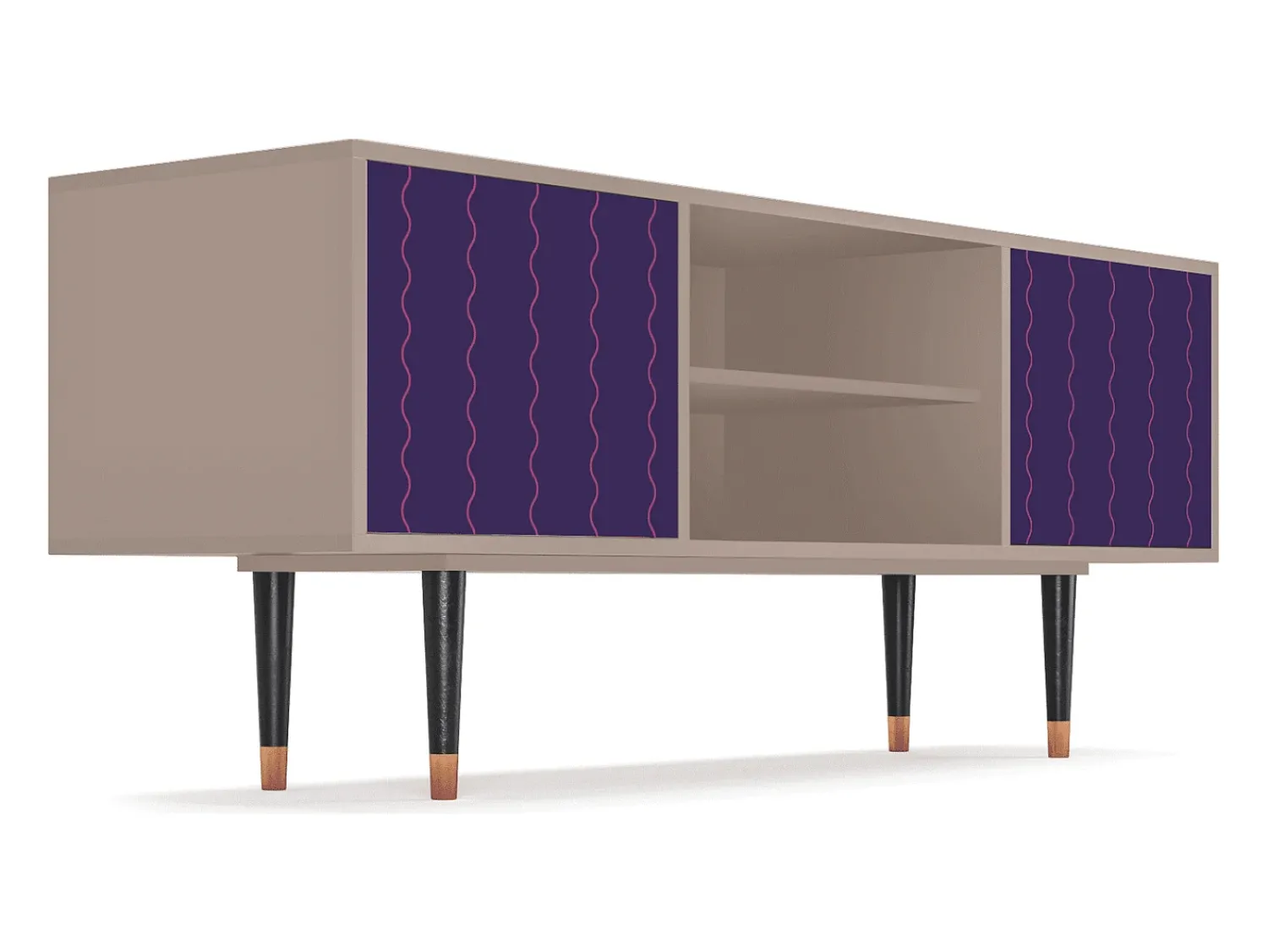 Online Mueble de TV - 170х69х48 cm - T2 - Grape Maccaroni, Latte Bege