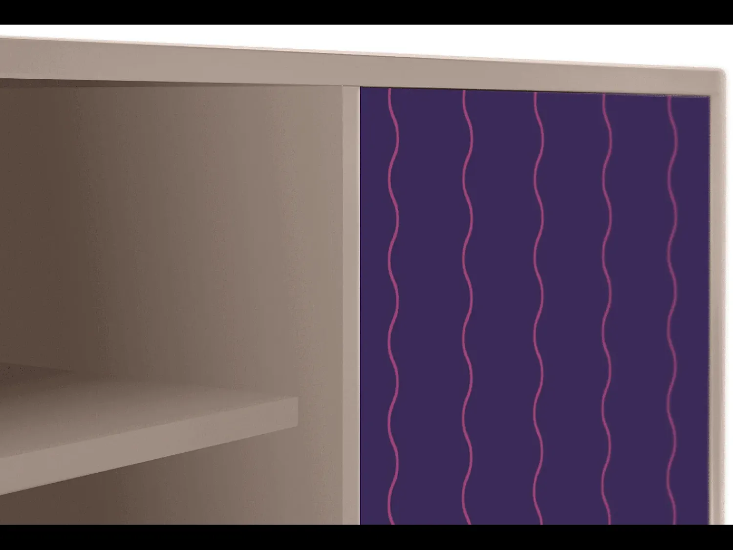Online Mueble de TV - 170х69х48 cm - T2 - Grape Maccaroni, Latte Bege