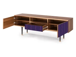 Móvel De Tv| Mueble de TV - 170х59х41 cm - T6 - Grape Maccaroni, Nogueira Castanho