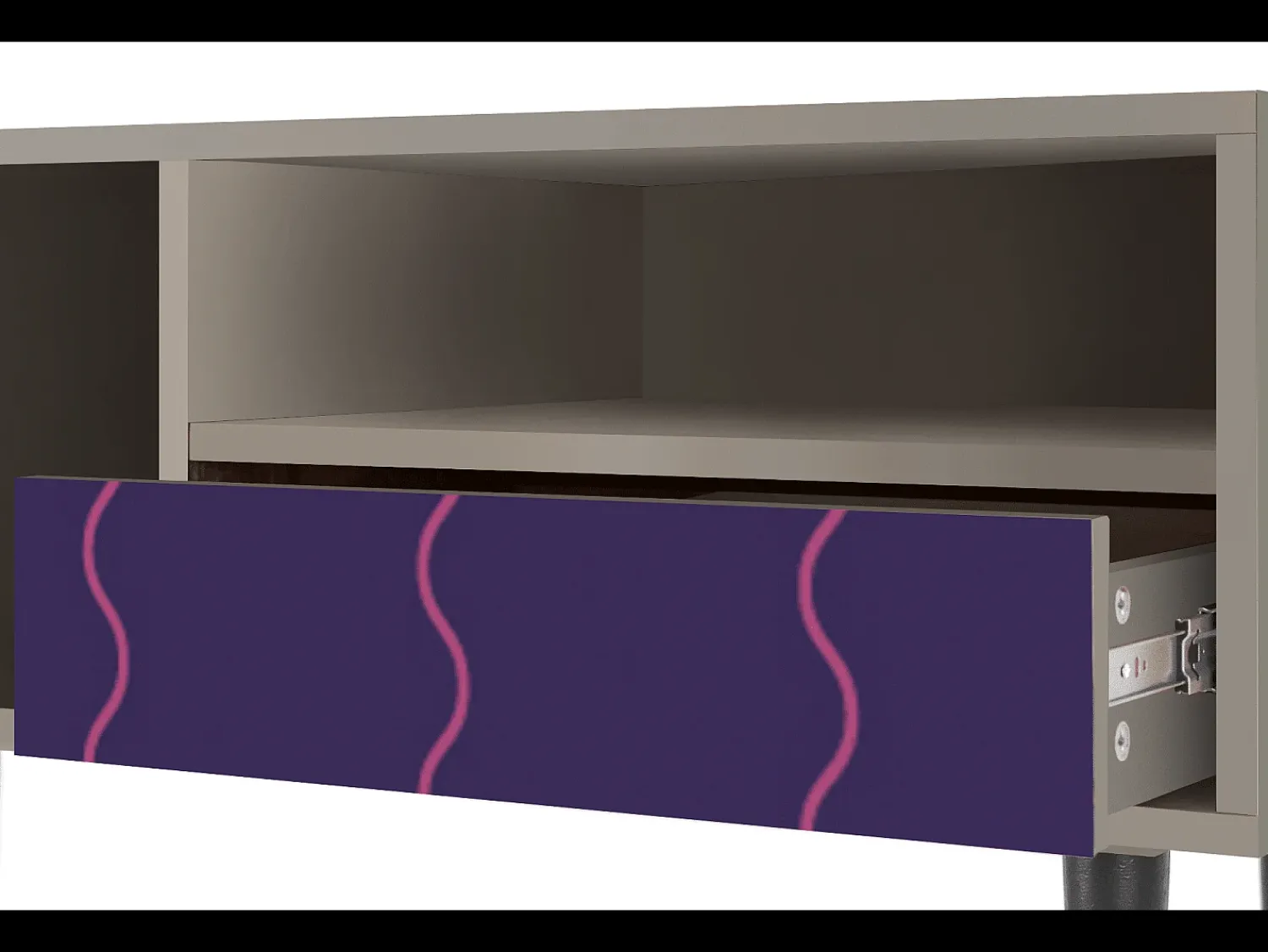 Mueble de TV - 115х59х48 cm - T3 - Grape Maccaroni, Areia^ Móvel De Tv