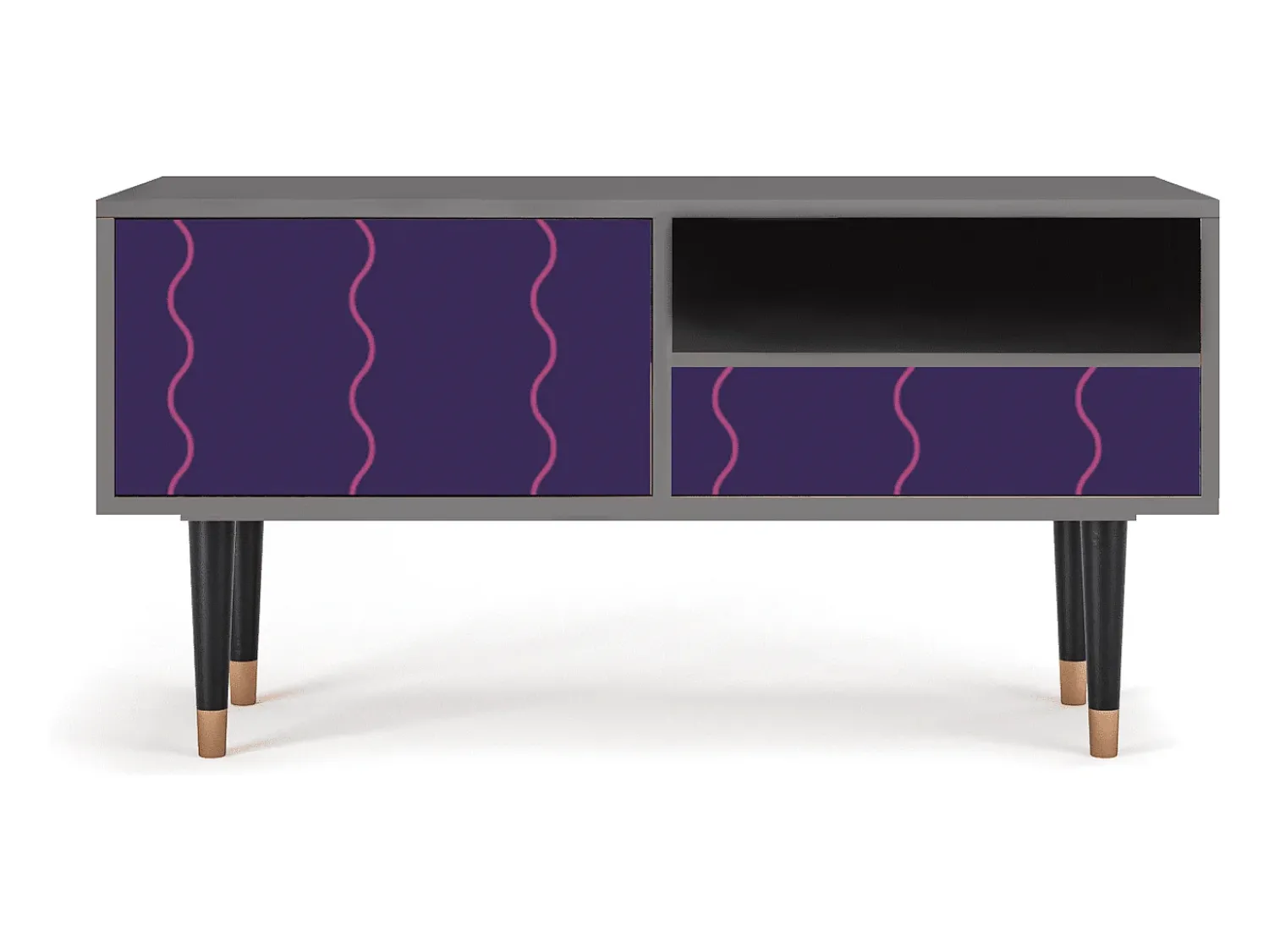 Mueble de TV - 115х59х48 cm - T3 - Grape Maccaroni, Areia^ Móvel De Tv