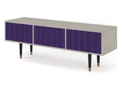 Móvel De Tv* Mueble de TV - 170х59х48 cm - T4 - Grape Maccaroni, Areia Bege