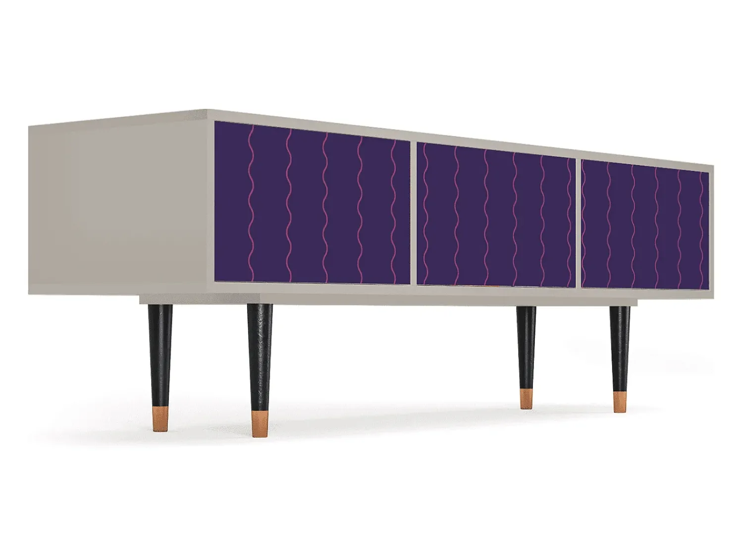 Móvel De Tv* Mueble de TV - 170х59х48 cm - T4 - Grape Maccaroni, Areia Bege