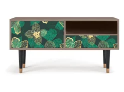 Móvel De Tv| Mueble de TV - 115х59х48 cm - T3 - Green Flower, Latte Bege