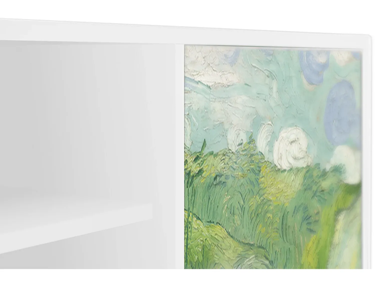 Móvel De Tv* Mueble de TV - 170х69х48 cm - T2 - Green Wheat Fields, Branco Bege
