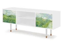 Móvel De Tv* Mueble de TV - 170х69х48 cm - T2 - Green Wheat Fields, Branco Bege