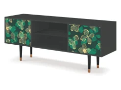 Mueble de TV - 170х69х48 cm - T2 - Green Flower, Antracite Cinza antracite