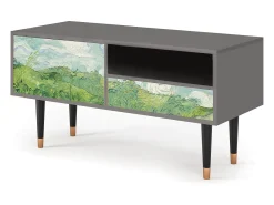 Clearance Mueble de TV - 115х59х48 cm - T3 - Green Wheat Fields, Cinza Cinzento