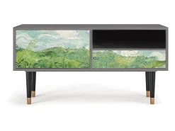 Clearance Mueble de TV - 115х59х48 cm - T3 - Green Wheat Fields, Cinza Cinzento