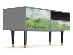 Clearance Mueble de TV - 115х59х48 cm - T3 - Green Wheat Fields, Cinza Cinzento