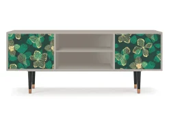 Móvel De Tv| Mueble de TV - 170х69х48 cm - T2 - Green Flower, Areia Bege