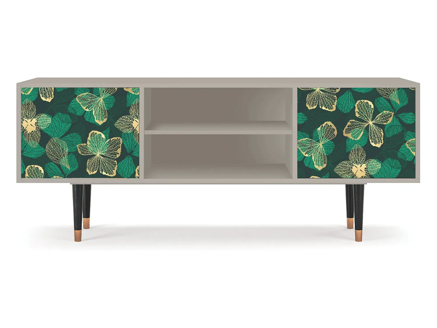 Móvel De Tv| Mueble de TV - 170х69х48 cm - T2 - Green Flower, Areia Bege