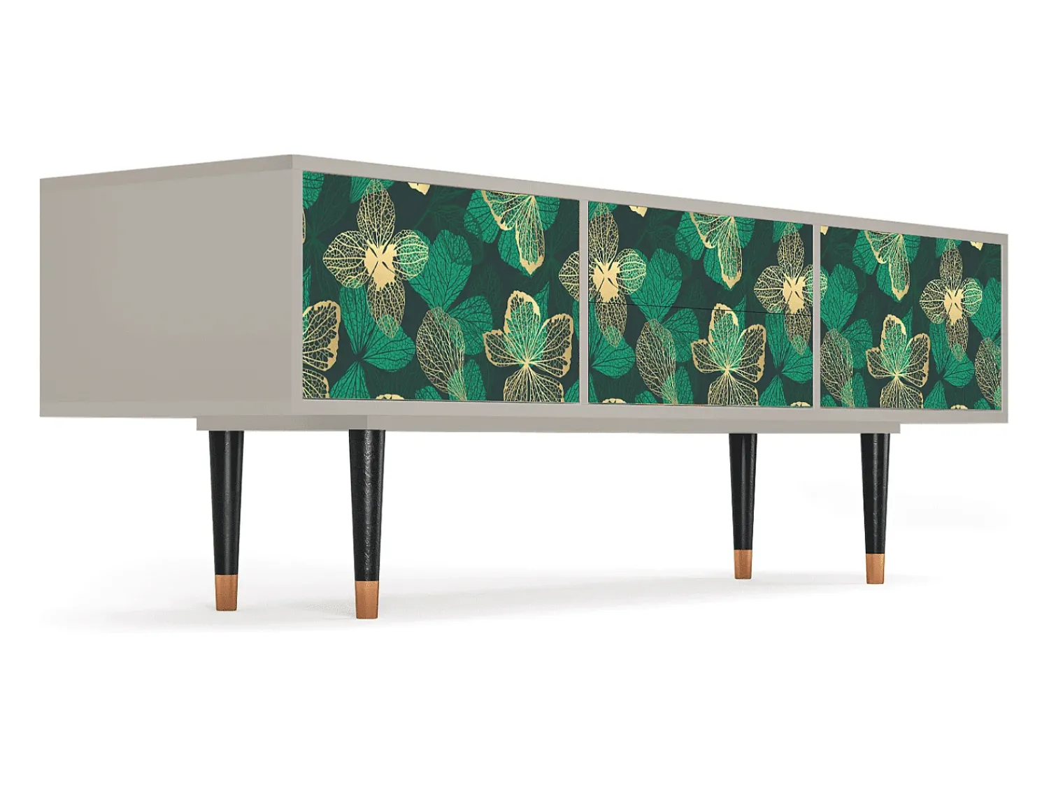 Online Mueble de TV - 170х59х48 cm - T4 - Green Flower, Areia Bege