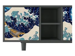 Mueble de TV - 150х69х41 cm - T5 - Great Wave, Antracite^ Móvel De Tv