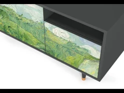 Mueble de TV - 125х56х41 cm - T7 - Green Wheat Fields, Antracite^ Móvel De Tv