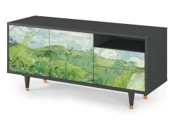 Mueble de TV - 125х56х41 cm - T7 - Green Wheat Fields, Antracite^ Móvel De Tv