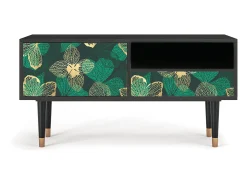 Móvel De Tv| Mueble de TV - 115х59х48 cm - T3 - Green Flower, Antracite Cinza antracite