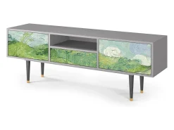 Mueble de TV - 170х59х41 cm - T6 - Green Wheat Fields, Cinza^ Móvel De Tv