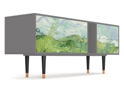 Mueble de TV - 170х69х48 cm - T1 - Green Wheat Fields, Cinza^ Móvel De Tv