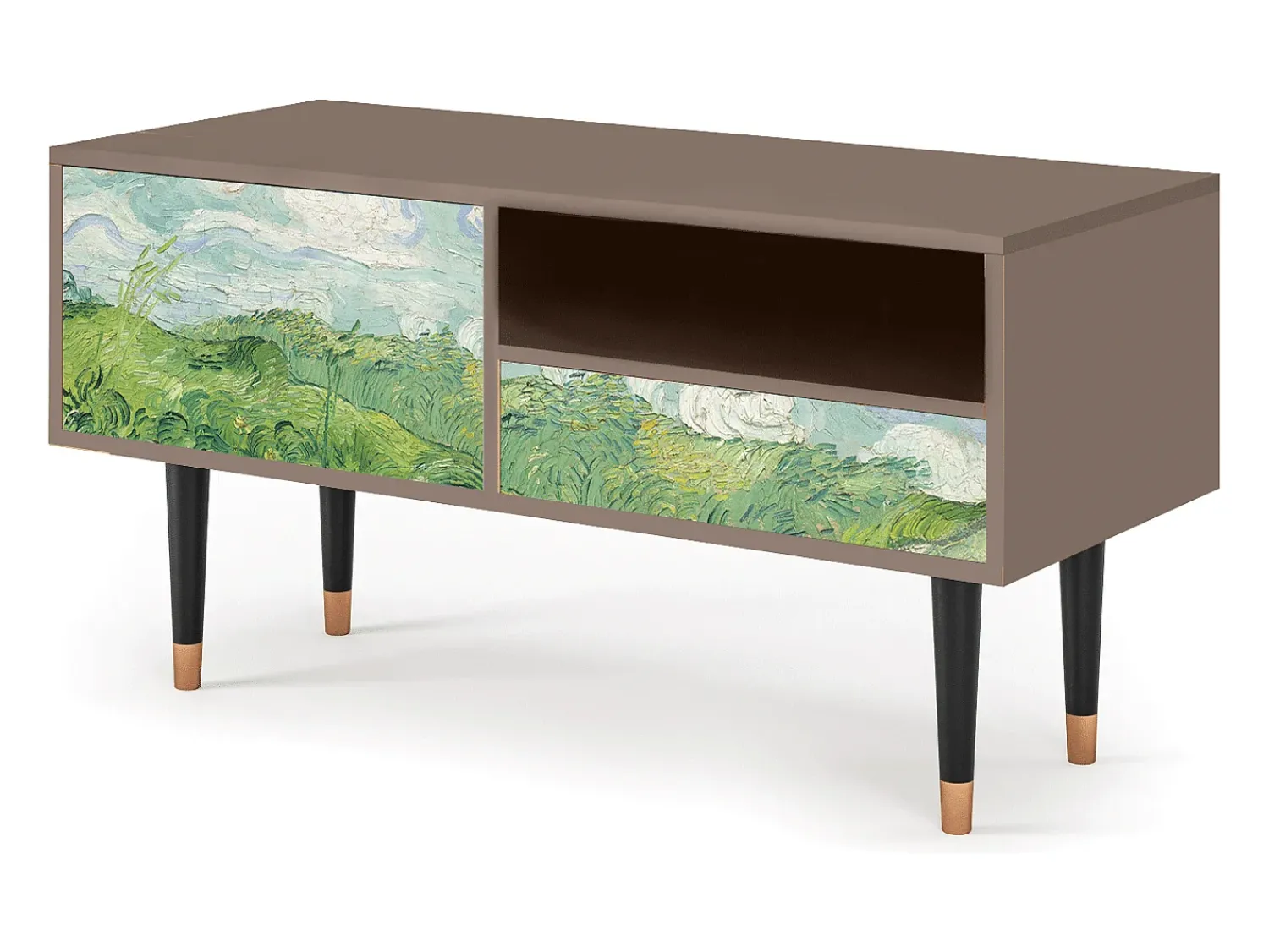 Mueble de TV - 115х59х48 cm - T3 - Green Wheat Fields, Latte^ Móvel De Tv