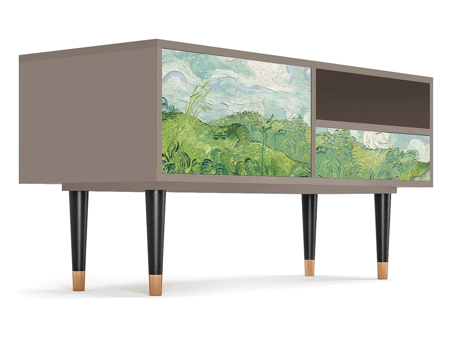 Mueble de TV - 115х59х48 cm - T3 - Green Wheat Fields, Latte^ Móvel De Tv