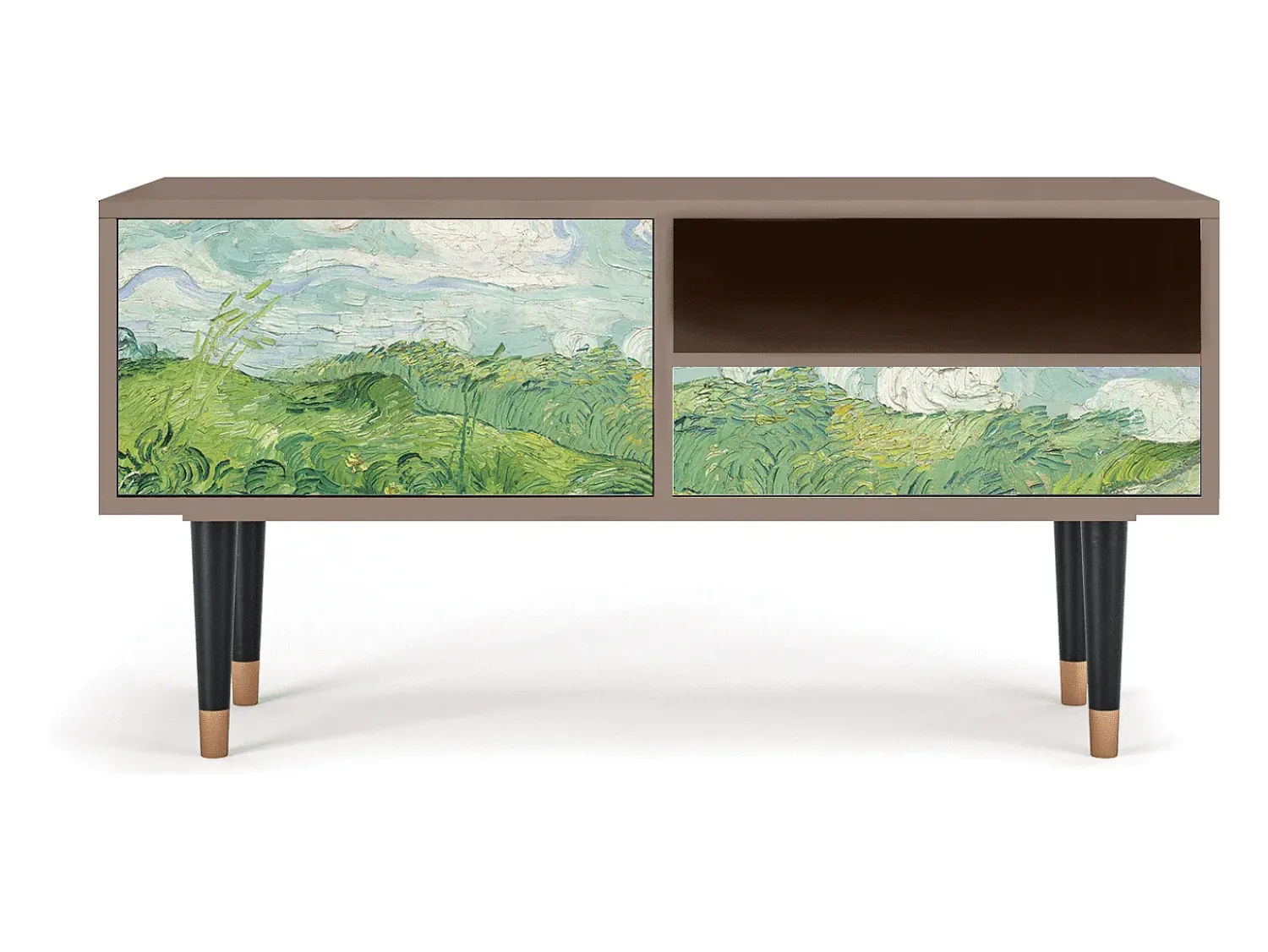 Mueble de TV - 115х59х48 cm - T3 - Green Wheat Fields, Latte^ Móvel De Tv