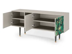 Móvel De Tv* Mueble de TV - 150х69х41 cm - T5 - Green Flower, Areia Bege